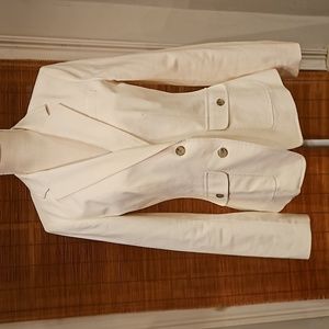 Banana Republic womens cream color lined blazer. Size 8